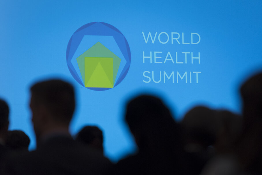 World Health Summit past years logo and crowd